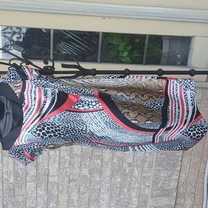 NueVa animal print silky dress, sz8, NWT